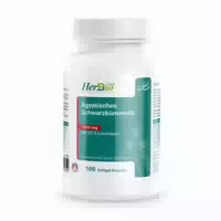 Herbbio Ägyptisches Schwarzkümmelöl Kapseln 1000 mg Hochdosiert & Naturrein