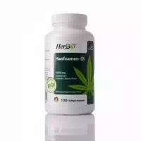 Herbbio Bio Hanfsamen Öl 1000 mg – Kaltgepresst & Naturrein