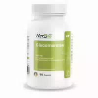 Herbbio Glucomannan 500mg Natürliche Sättigungskapseln