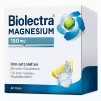 Biolectra Magnesium 150mg Zitrone 40 st Brausetabletten
