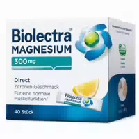 Biolectra Magnesium 300mg Direct Zitrone 40 st Pellets