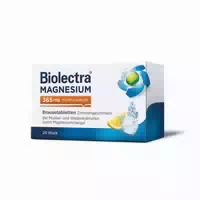 Biolectra Magnesium 365mg Fortissimum Orange 20 st Brausetabletten