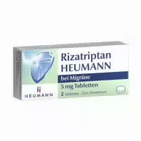 Rizatriptan 5 mg Heumann bei Migräne 2 st Tabletten
