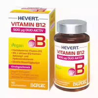 Hevert Vitamin B12 500 Μg Duo Aktiv 180 st Lutschtabletten