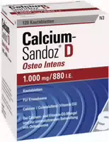 Calcium Sandoz D Osteo Intens 1000mg 880 I E 120 st Kautabletten