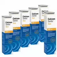 Calcium Sandoz Sun 6er Set 6x20 st Brausetabletten