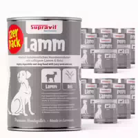 Supravit Hundenassfutter Lamm Und Reis Dosenfutter Für Hunde 4920 G