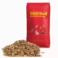 Supravit Kanarienfutter Ohne Rübsen | Vogelfutter Für Kanarienvögel Aller Arten | Für Waterslager, Harzkanarien Und Mehr | Ganzjahres Futter Für Kanarien Vögel 25 Kg