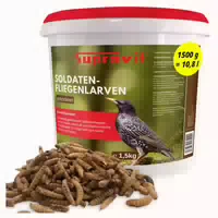 Supravit Soldatenfliegenlarven für Vögel & Igel 500g 500 g