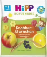 Hipp Bio Knabber Sternchen Apfel, Orange und Johannisbeere