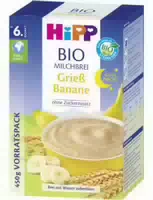 Hipp Bio Milchbrei Gute Nacht Grieß Banane