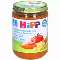 Hipp Bio Nudeln mit Schinken Tomaten & Karotten Ab 6 Monaten
