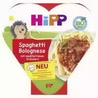 Hipp Kinder Teller Spaghetti Bolognese mit Mediterranen Kräutern