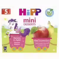 Hipp Mini Desserts Früchte im Becher Banane in Apfel