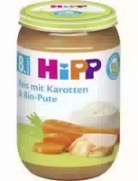Hipp Reis mit Karotten & Bio Pute