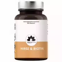 Hirse Biotin 180 Tabletten Unterstützung für Haut, Haare & Nägel