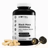 Schwarzes Maca 30000 Mg | 180 Vegane Kapseln 180 St