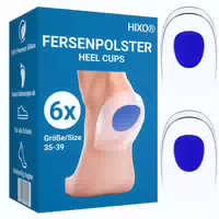 Hixo Fersenpolster Fersenkissen aus Silikon Gr 35 39