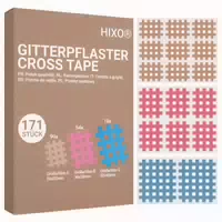 Hixo Gitterpflaster Gittertape Crosstape Akupunktur Pflaster Farben Mix