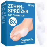 Hixo Zehenspreizer Hallux Valgus Ballenschutz & Zehentrenner aus Weichem Silikon ohne Bpa