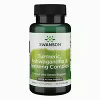 Kurkuma, Ashwagandha & Ginseng Komplex, Kapseln 60 st