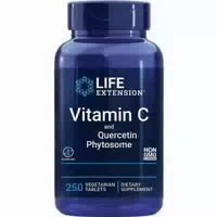 Life Extension Vitamin C und Bio Quercetin Phytosom, 1000mg 15mg, 250 Vegane Tabletten