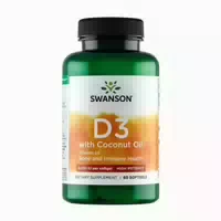 Swanson Vitamin D3 2000 Ie mit Kokosnussöl
