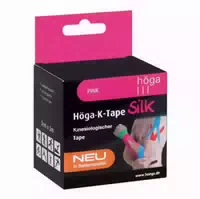 Höga K Tape Silk 5 Cmx5 m Pink Kinesiolog Tape