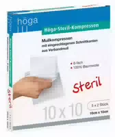 Höga Steril Kompressen 10x10 Cm 8fach 5x2 St Kompressen