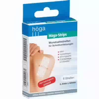 Wundnahtstreifen Höga Strips 6,4x80 Mm 2x3 St Streifen