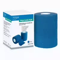 Höga Lastic Haft Binde 8 Cmx5 m Blau 1 st