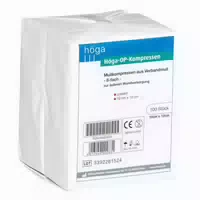 Höga Kompressen 10x10 cm Unsteril 8fach 20 st Kompressen