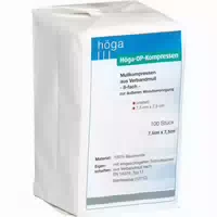 Höga Kompressen 7,5x7,5 cm Unsteril 8fac 20 st