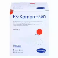 Höga Steril Kompressen 7,5x7,5 Cm 8fach 5x2 St Kompressen
