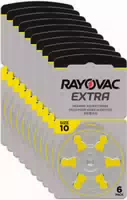 Rayovac Hörgerätebatterien 10 Gelb
