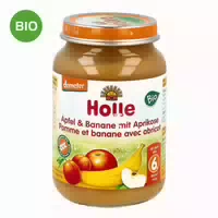 Holle Apfel & Banane mit Aprikose