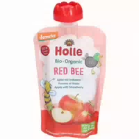 Holle Red Bee Trinkflasche Apfel & Erdbeere Bio