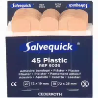 Salvequick 6036 Wasserfeste Pflasterstrips Refill 45 Stück