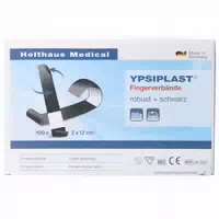 Ypsiplast Fingerverbände Robust Schwarz 2x12cm