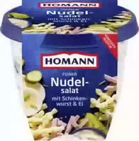 Homann Feiner Nudelsalat mit Schinkenwurst & Ei