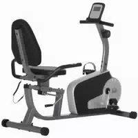 Homcom Liegeergometer, Verstellbarer Sitz, 8 Widerstandsstufen