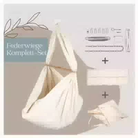 Baby Federwiege Set Natur 1 St