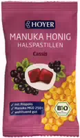 Hoyer Manuka Honig Halspastillen Cassis