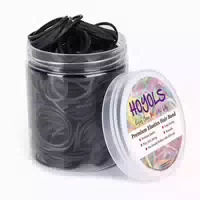 Hoyols 3 8cm Gummibänder Schwarzes Haar 330pcs Inkl Behälte 1 st
