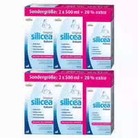 Hübner Silicea Balsam 4x500ml 2x200ml Gratis