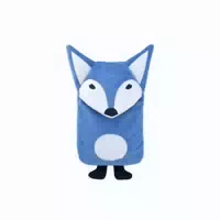 Kinder Öko Wärmflasche 0,8 L Mit Bezug Herr Fuchs Blau