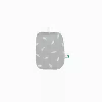 Mini Wärmflasche 0,2 L Mit Bio Baumwollbezug Feder Pastellgrün 1 St