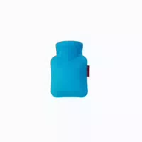 Mini Wärmflasche 0,2 L Mit Veloursbezug Wasserblau 1 St