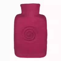 Wärmflasche Klassik 1,8 L Mit Filzbezug Spirale Beere
