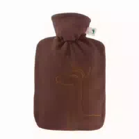 Wärmflasche Klassik 1,8 L Doublefleece Braun 1 St